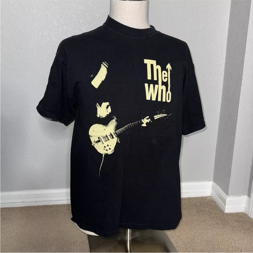 The Who 2002 American Tour Black 2 Sided Concert Tee Band T Shirt Adult Large